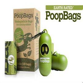 Tas Pet Limbah Biodegradable Dengan Dispenser, PLA Compostable Dog Poop Bags