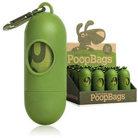 Tas Pet Limbah Biodegradable Dengan Dispenser, PLA Compostable Dog Poop Bags