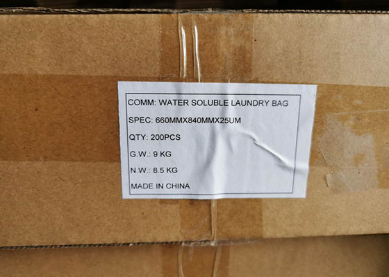 Tas Laundry Larut Air PVA Disposable Disposable Rumah Sakit 20-40 Ketebalan Mikron