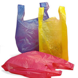 Polylactic Acid Coloured Biodegradable T Shirt Kantong sampah Dengan Logo