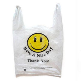 Tas belanja biodegradable cetak kustom, kantong plastik yang bisa diurai