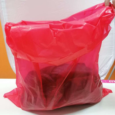 Tas Laundry Larut Air Panas PVA / Tas Cuci Plastik Larut Untuk Rumah Sakit
